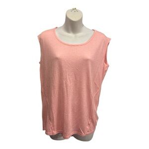 Garmin peach  Sleeveless Top. Size large